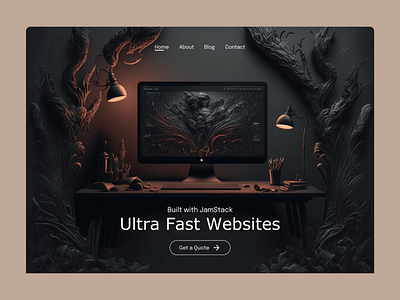 BoomLabs Web Site Design: Landing Page / Home Page UI