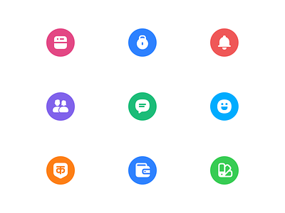 Hike – Iconography (solid colorful) app chat design devanagari hike icon icon set iconography icons illustration input language messenger payment people privacy redesign system design theme ui