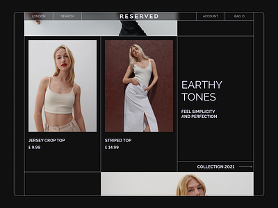 Reserved - ecommerce website adobe behance clothes concept design e shop ecommerce figma identity interaction photoshop reserved shop ui user user experience user interface ux webdesign website