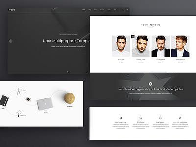 NOOR WordPress Theme: Corporate Template