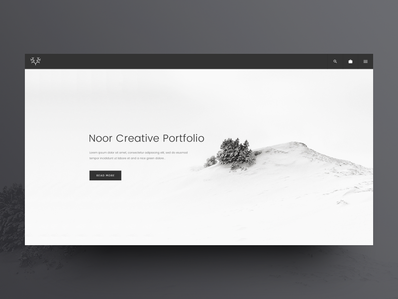 NOOR WordPress Theme: Portfolio Template wp theme wp wordpress web design ux ui theme minimal creative clean