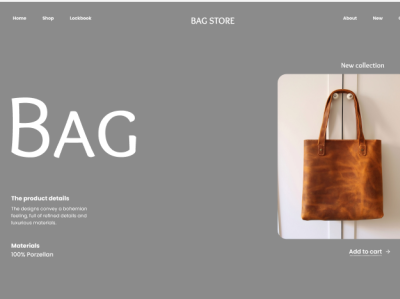 Bag product design branding product design u ui ux web design