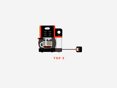 Coffee Machine Animation 2d animation character coffee coffee cup coffee shop cup design illustration logo machine motion orange sketch typeface vector