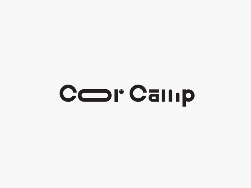 Color Camp 2d animation camp clean color concept design gif logo minimal motion motion graphics sketch typography vector white