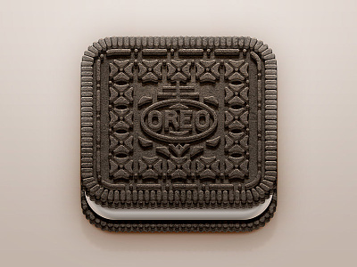 Oreo iOS Icon biscuit cream food icon ios ipad iphone oreo