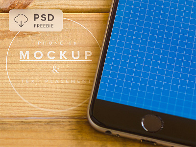 Freebie iPhone 6s Mockup & Text Placement