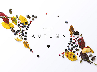 Hello Autumn autumn custom scene fall flatlay scene generator