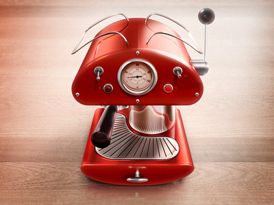 Expresso Icon expresso coffee cafe chrome wood led switch icon illustration