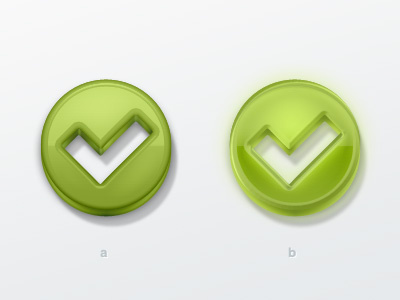 Check check checkmark glossy icon