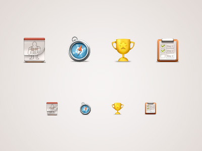 Various Icons clipboard icon ios ipad iphone pad pixel perfect retina display safari trofee