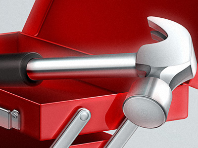 Tool Icon WIP (II) hammer icon metal reflection tool toolbox tools