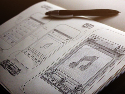 Radio App Sketch by Román Jusdado - Dribbble