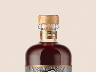 Xatruch Rum bottle branding design graphic design honduras illustration pack package packaging rum