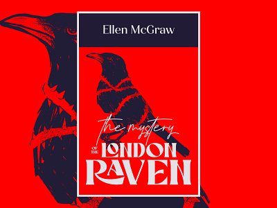 The Mystery of the London Raven book books branding design editorial editorial design graphic design illustration procreate art raven vectors