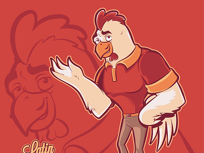 Mascot design Chicken. character design chicken graphicdesign illustration illustrator mascot vectors
