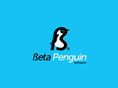 Beta Penguin Software logo branding graphicdesign illustrator logo penguin vectors