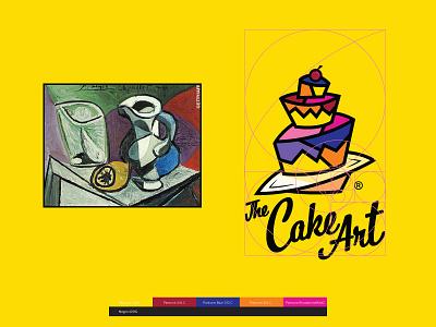 The Cake Art branding. art branding cake cupcakes design graphic design logo vectors