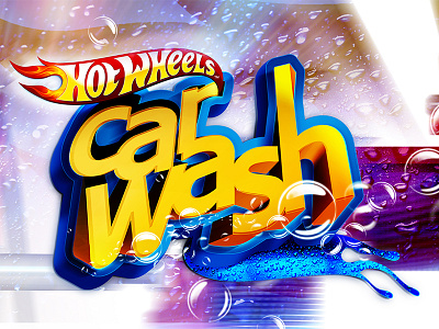 Hotwheels Carwash logotype cars carwash hotwheels mattel photoshop toys
