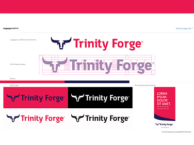 Trinity Forge-01 Logotype art branding bull cake design forging graphic design logo metal vectors