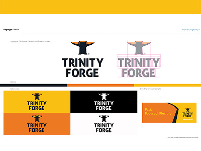Trinity Forge-02 Logotype art branding cake design forging graphic design logo metal vectors