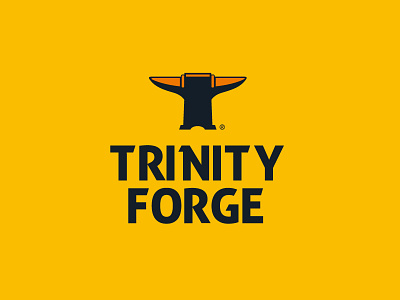 Trinity forge Logo concept 01 branding design forging graphic design logo metal vectors