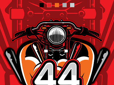 Biker Logo bike graphics icon illustration illustrator logo motor motorcycle route vector