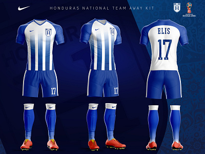 Honduras National Team Away Kit (Nike concept) concacaf design elis football futbol honduras jersey national team nike soccer uniform world cup