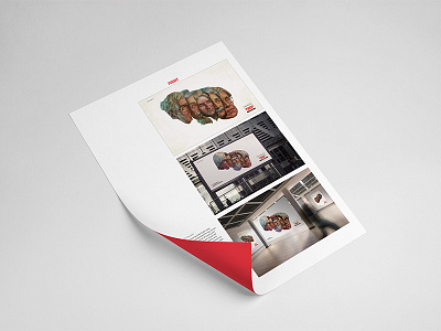 Printed portfolio Test 01 editorial design graphic design page portfolio print tedx