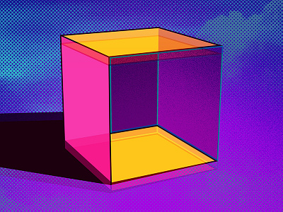 C is for Cube, #36DaysofType 36daysoftype alphabet art digital art illustrator letters numbers photoshop type typography vector