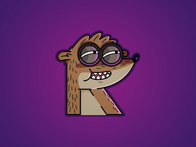 R is for Rigby, #36DaysofType 36daysoftype alphabet art digital art illustrator letters numbers photoshop type typography vector