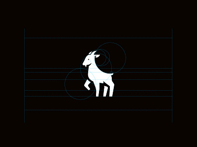 Goat icon Wip animal brand branding corporative design goat graphic design icon illustrator mark vector
