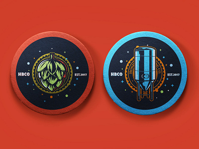 Beer Coaster work in progress art direction beer beer coaster brewing craft beer graphic design hbco honduras honduras brewing illustration vectors