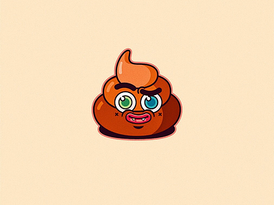 Weirdo Sh*t emoji adobe illustrator character design emoji ios poop emoji sticker vector weird