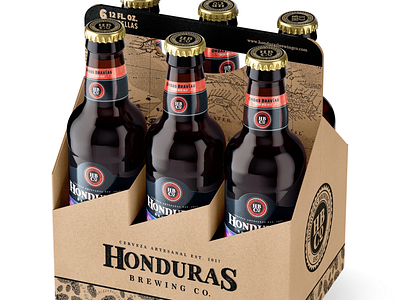 HBCo. Beer box beer box branding craft beer design graphic design honduras packaging