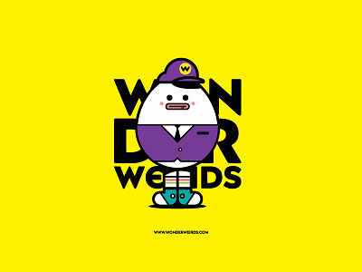 Eggweird adobe illustrator branding character design illustration lineart mascot outline vector weird wonder