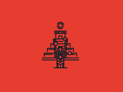 Christmas Logotypes (Honduras) branding copan graphic design honduras icon logo logotype maya mayan pyramid stelae vector vectors