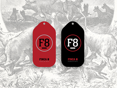 Finca 8 (Premium Meat) Concept art angus brand branding butchery graphic design identity meat premium meat restaurant