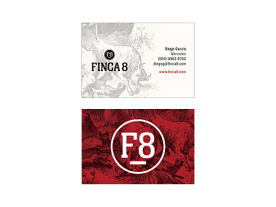 Finca 8 (Premium Meat) Concept Business Card angus brand branding butchery graphic design identity meat premium meat restaurant