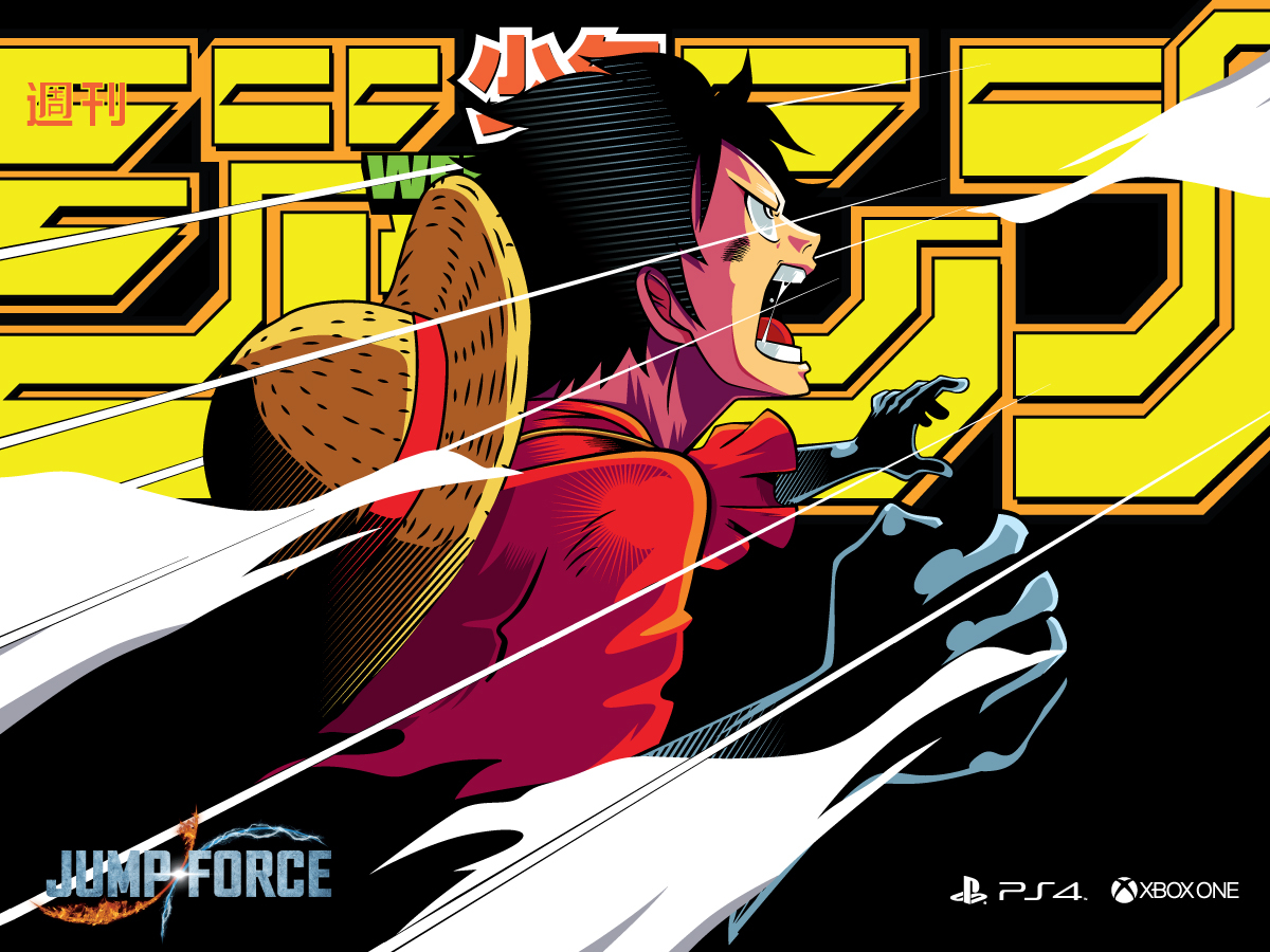 Jump Force One Piece one piece jump magazine playstation xbox videogames manga jump force design illustration digital art anime character design vector illustrator vectors graphic design