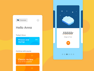 How's your Estonian? branding design estonia estonian illustration language language learning ui