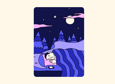 Sleep Stories adobe fresco anxiety calm design illustration illustrator sleep sleep story sleepstories story vector