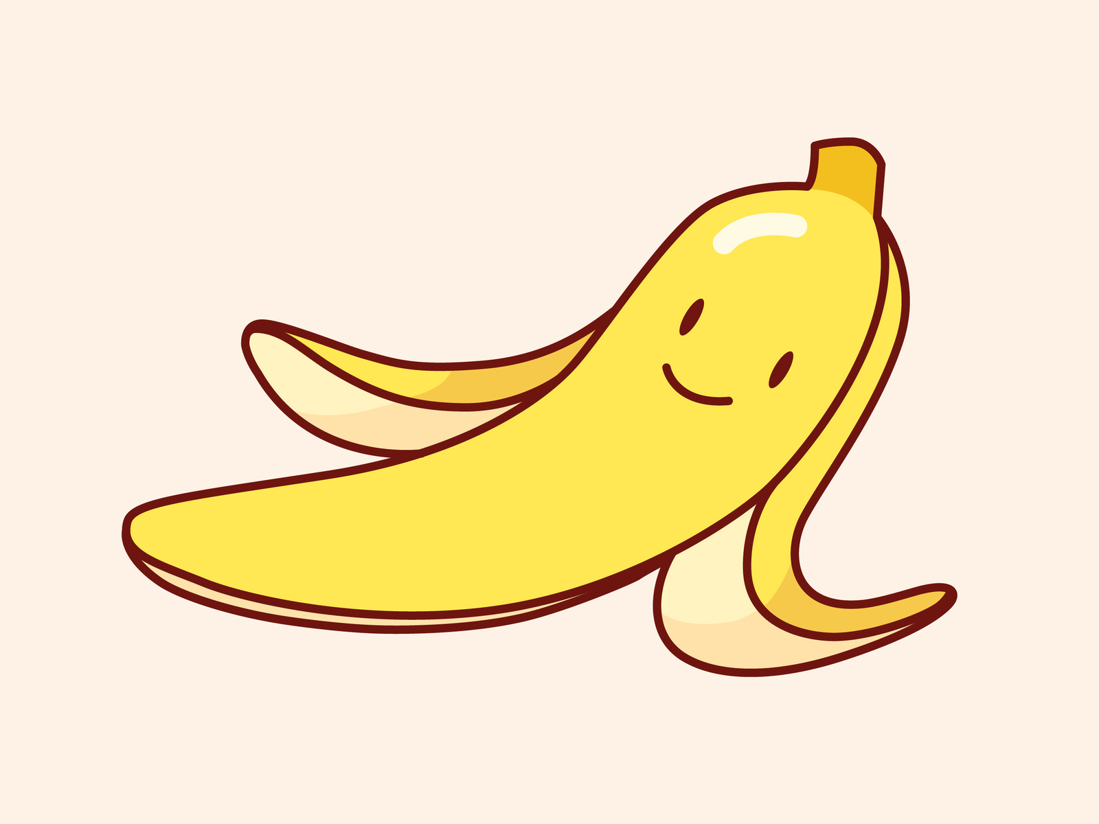 Friendly little banana by Hey Let's Roll on Dribbble