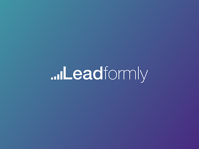 Leadformly Logo 🚀 forms gradient leads logo marketing white