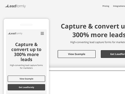 Home page wireframes 2 buttons cta header mobile nav wireframes