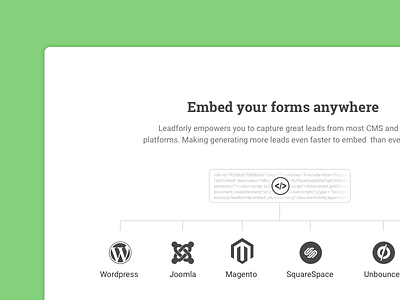 Embed anywhere code compatible embed logos
