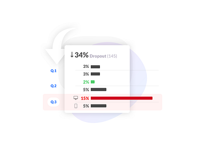 Dropout UI Illustration design flat form icons illustration process ui vector web