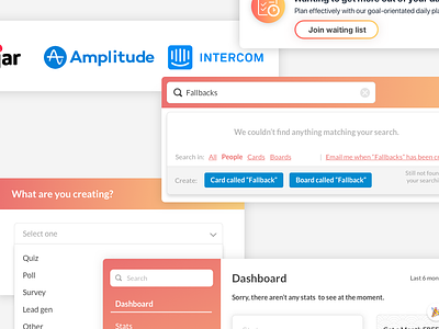 Fallback UI for upcoming article flat form gradient icon icons illustration process ui ux vector web