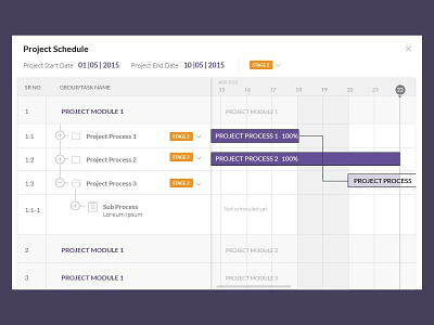 Project Schedule enterprise app enterprise software enterprise ux project schedule ui ux