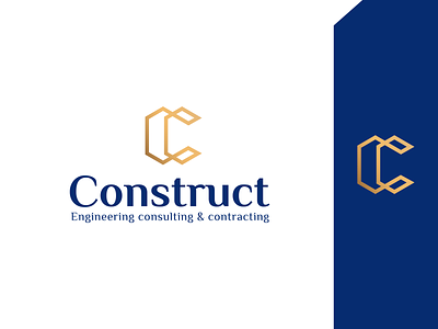 Construct Logo branding building construction icon logo real estate