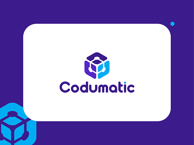 Codumatic Logo agency brand branding code coding logo programming